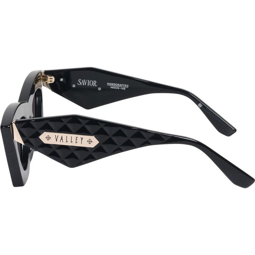 Saviour, Gloss Black with Gold Metal/Black Lenses