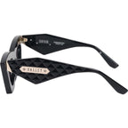 Saviour, Gloss Black with Gold Metal/Black Lenses