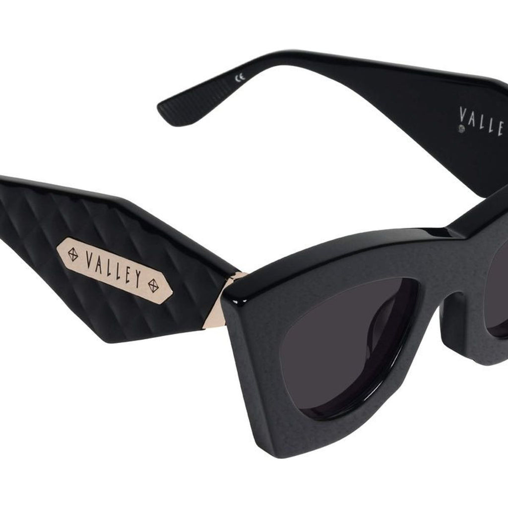 Saviour, Gloss Black with Gold Metal/Black Lenses