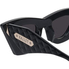 Saviour, Gloss Black with Gold Metal/Black Lenses