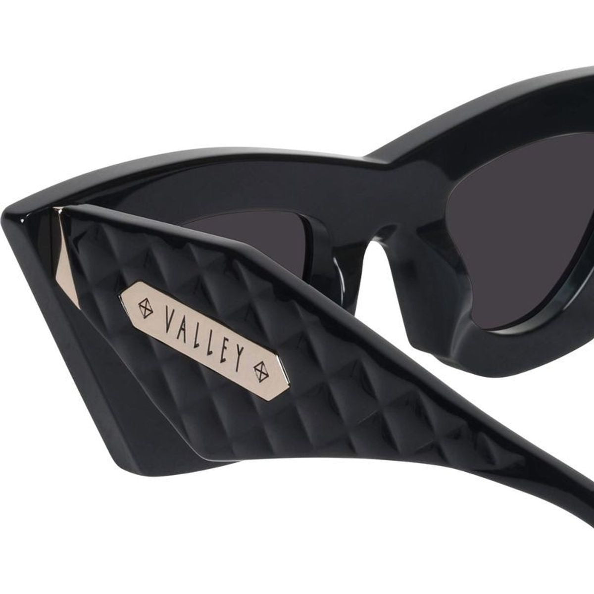 Saviour, Gloss Black with Gold Metal/Black Lenses