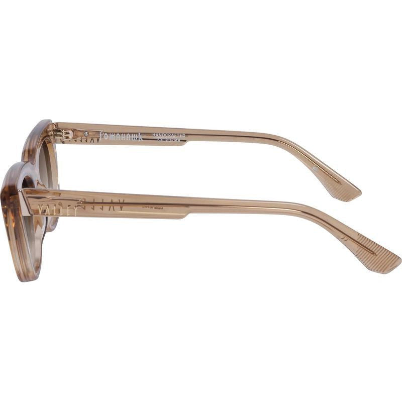 Tomahawk, Dark Champagne with Gold Metal/Brown Gradient Lenses