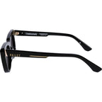 Tomahawk, Gloss Black with Gold Metal/Black Polarised Lenses