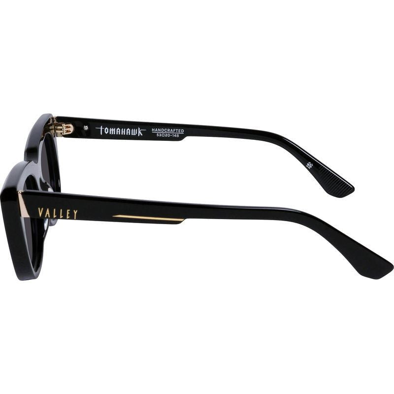 Tomahawk, Gloss Black with Gold Metal/Black Lenses