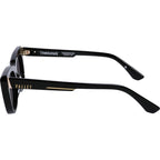 Tomahawk, Gloss Black with Gold Metal/Black Lenses