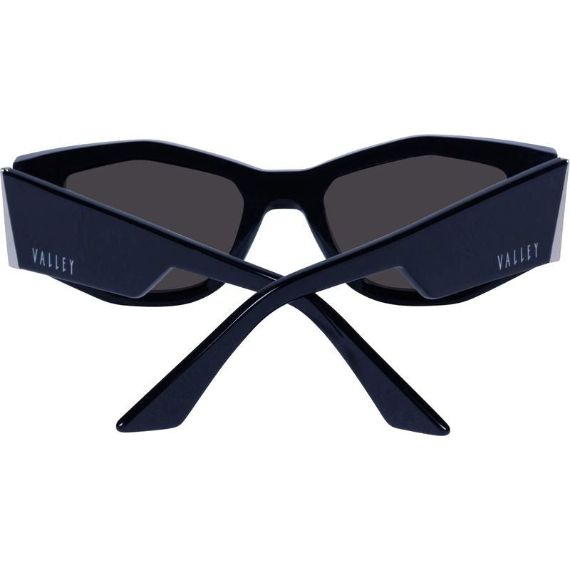 Valiant, Gloss Black with Silver Metal Trim/Black Lenses