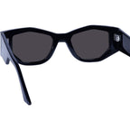 Valiant, Gloss Black with Silver Metal Trim/Black Lenses