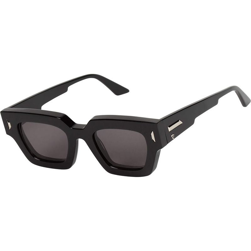 Ghost, Gloss Black with Silver Metal Trim/Black Lenses
