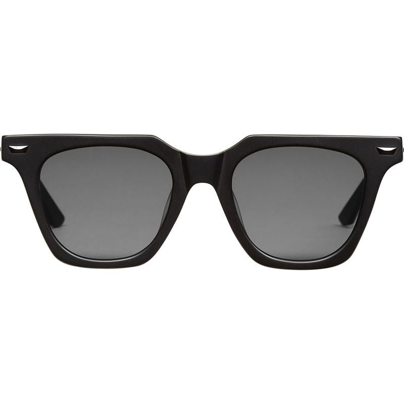 Prisoner II, Matte Black with Gloss Black Metal Trim/Black Polarised Lenses