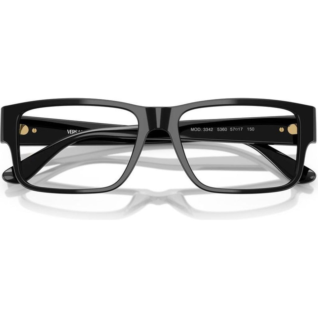 VE3342, Shiny Black/Clear Lenses 57 Eye Size