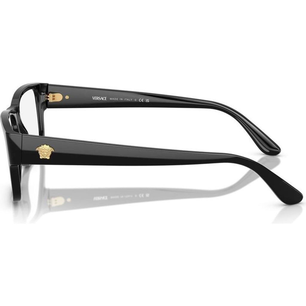 VE3342, Shiny Black/Clear Lenses 57 Eye Size