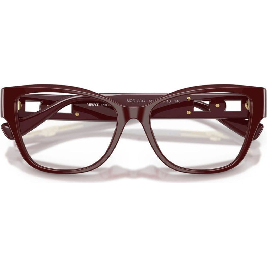 VE3347, Solid Red/Clear Lenses 54 Eye Size