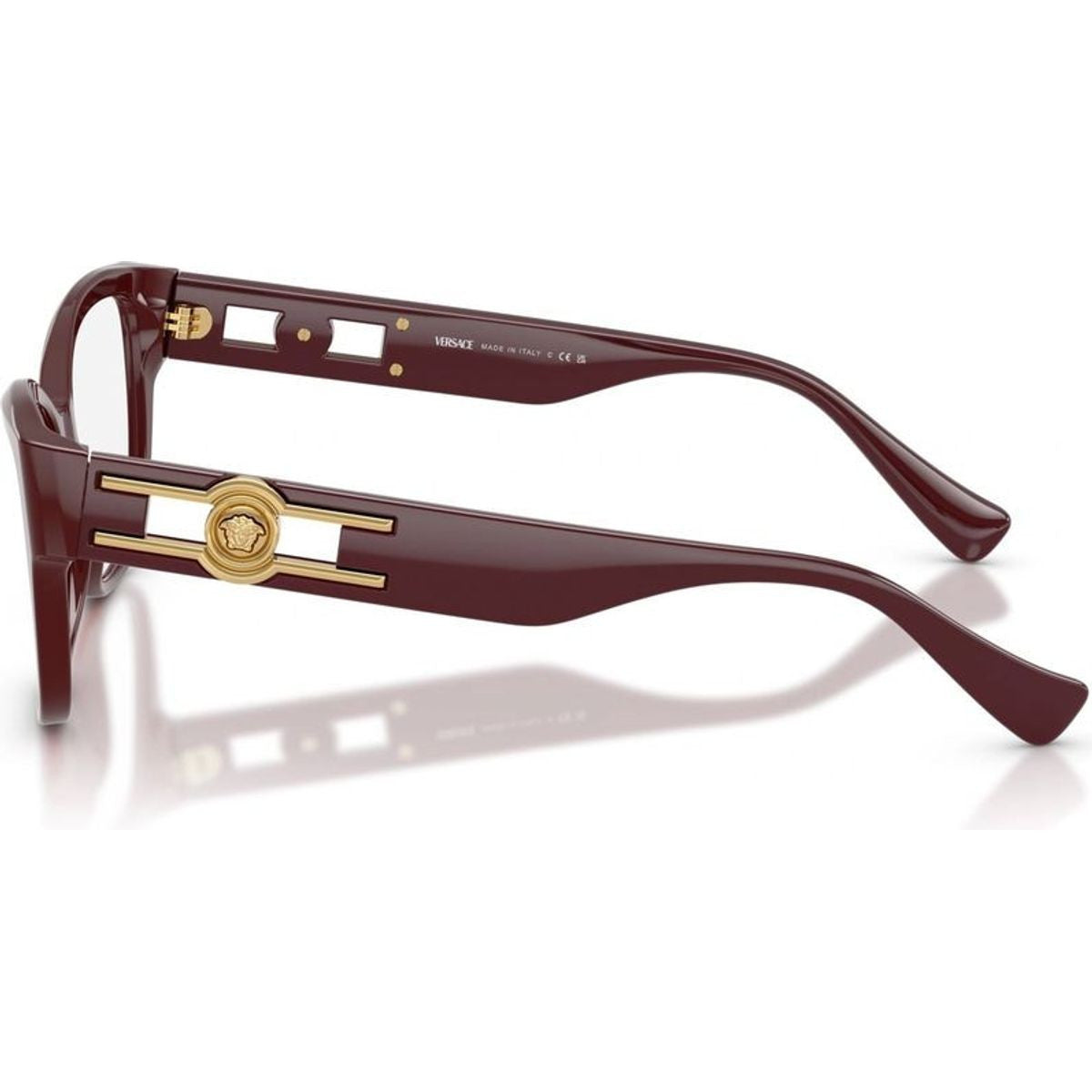 VE3347, Solid Red/Clear Lenses 54 Eye Size