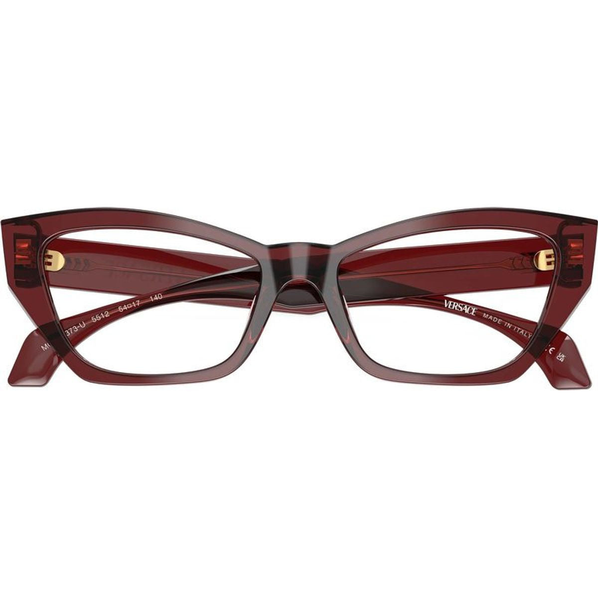 VE3373U, Transparent Bordeaux/Clear Lenses 52 Eye Size