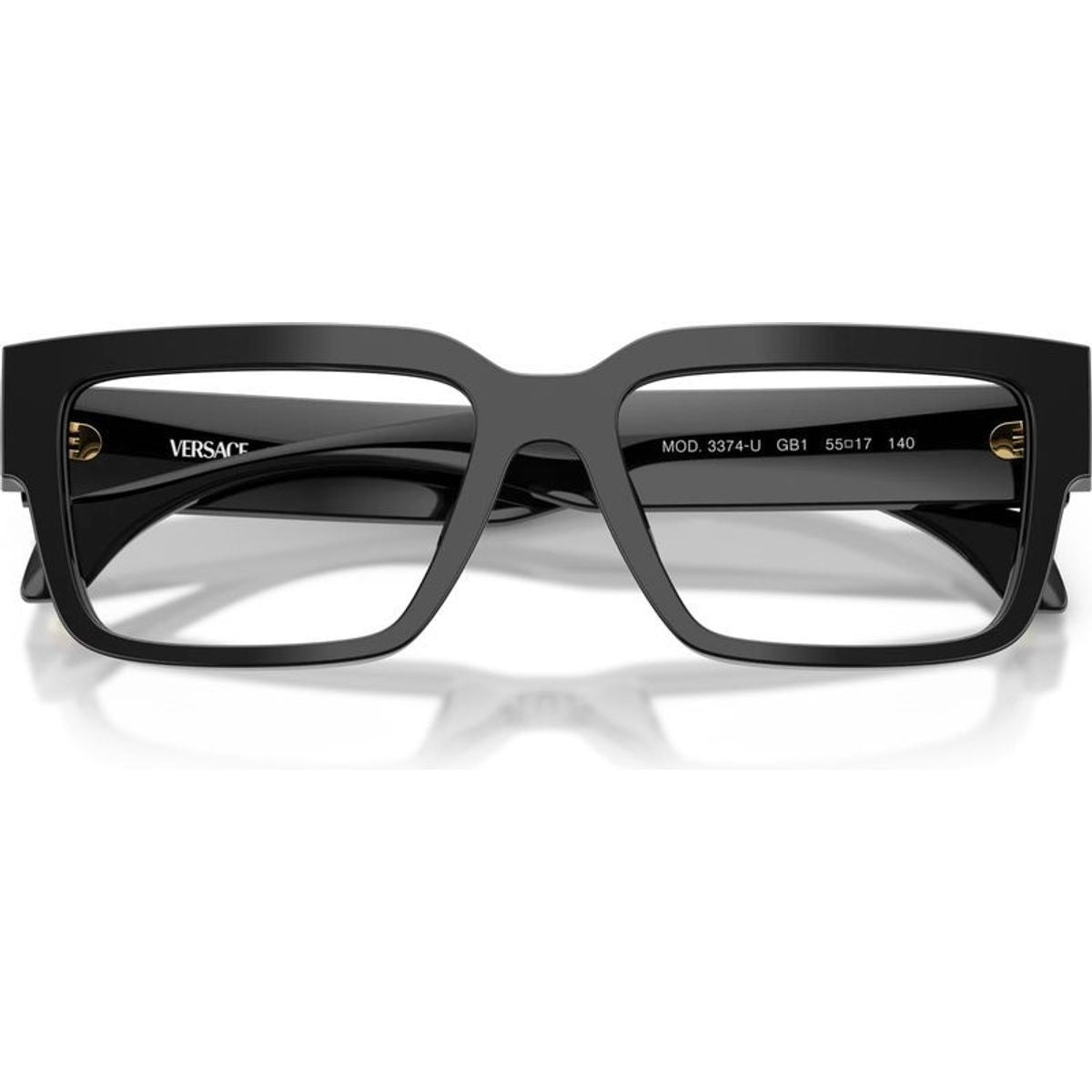 VE3374U, Black/Clear Lenses 55 Eye Size