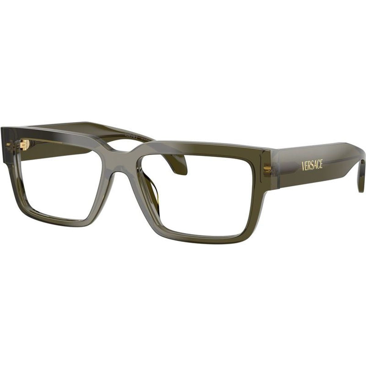 VE3374U, Transparent Dark Green/Clear Lenses 55 Eye Size
