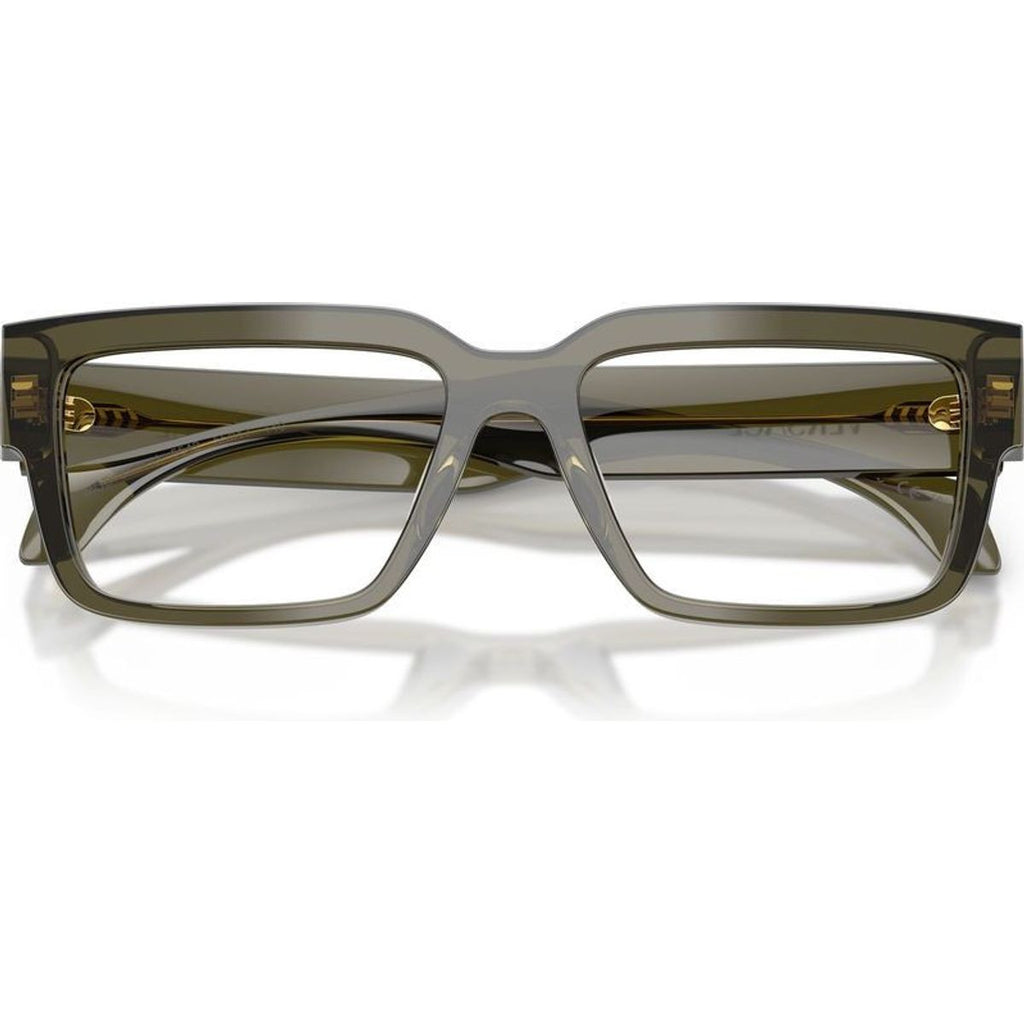 VE3374U, Transparent Dark Green/Clear Lenses 55 Eye Size