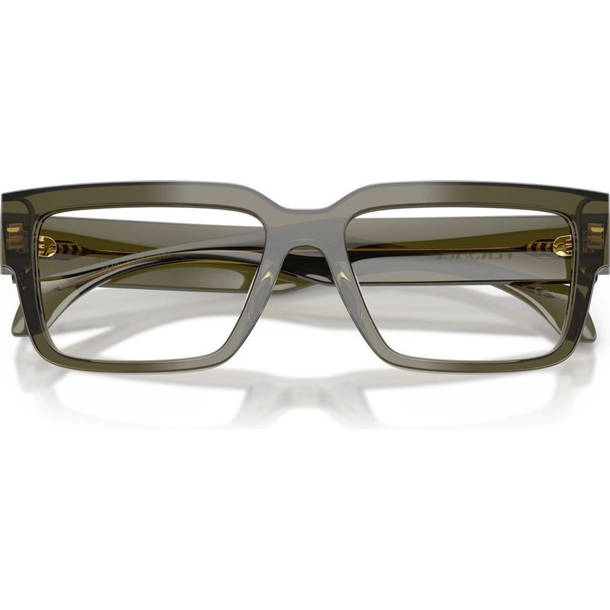 VE3374U, Transparent Dark Green/Clear Lenses 55 Eye Size