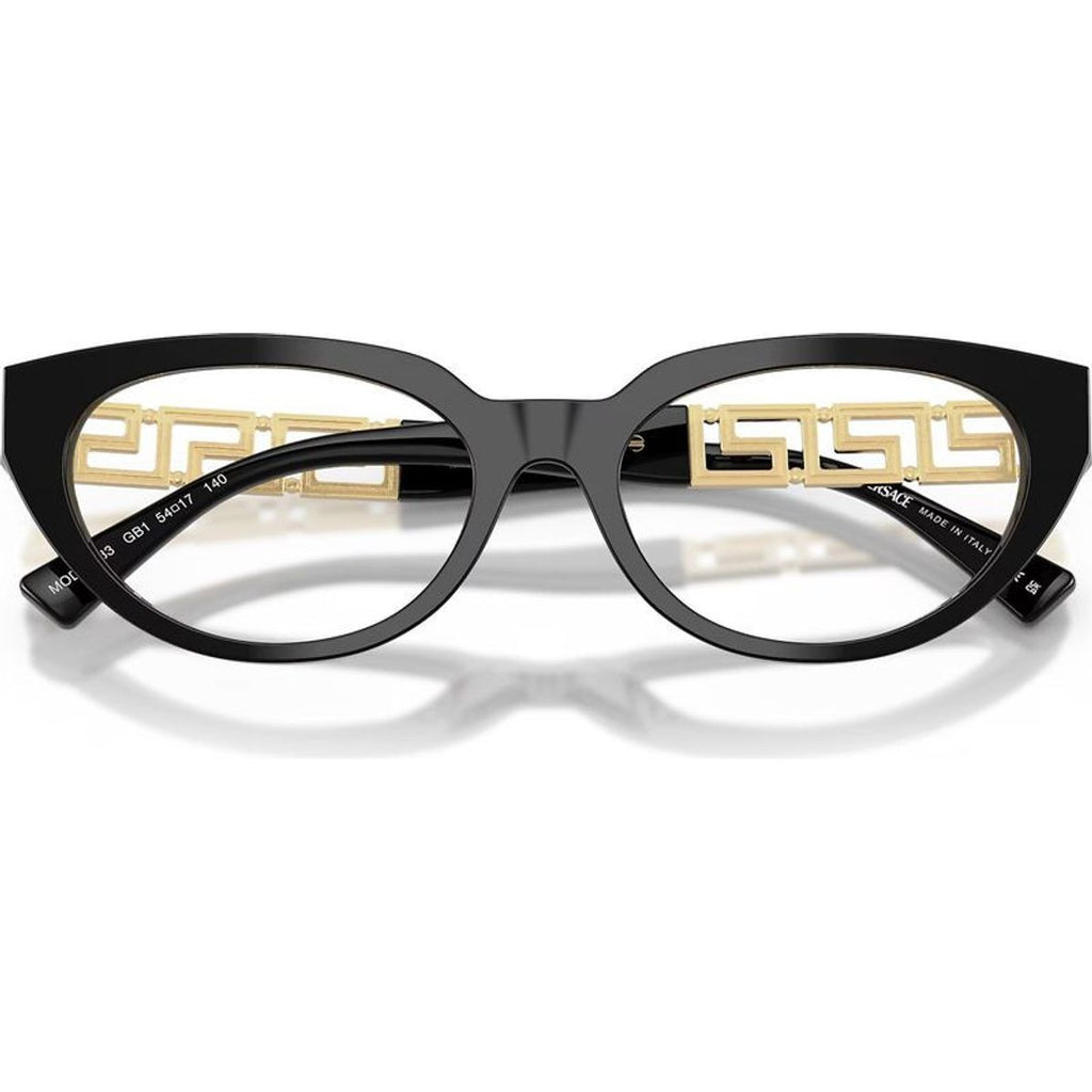 VE3383, Black/Clear Lenses 52 Eye Size