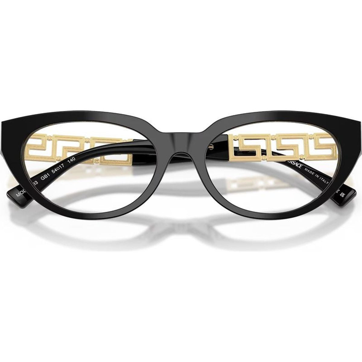 VE3383, Black/Clear Lenses 52 Eye Size