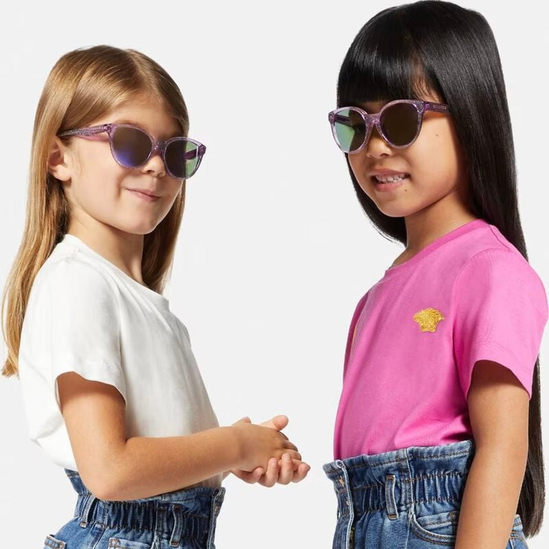 VK4427U, Lilac Glitter/Grey Violet Mirror Lenses - Kids