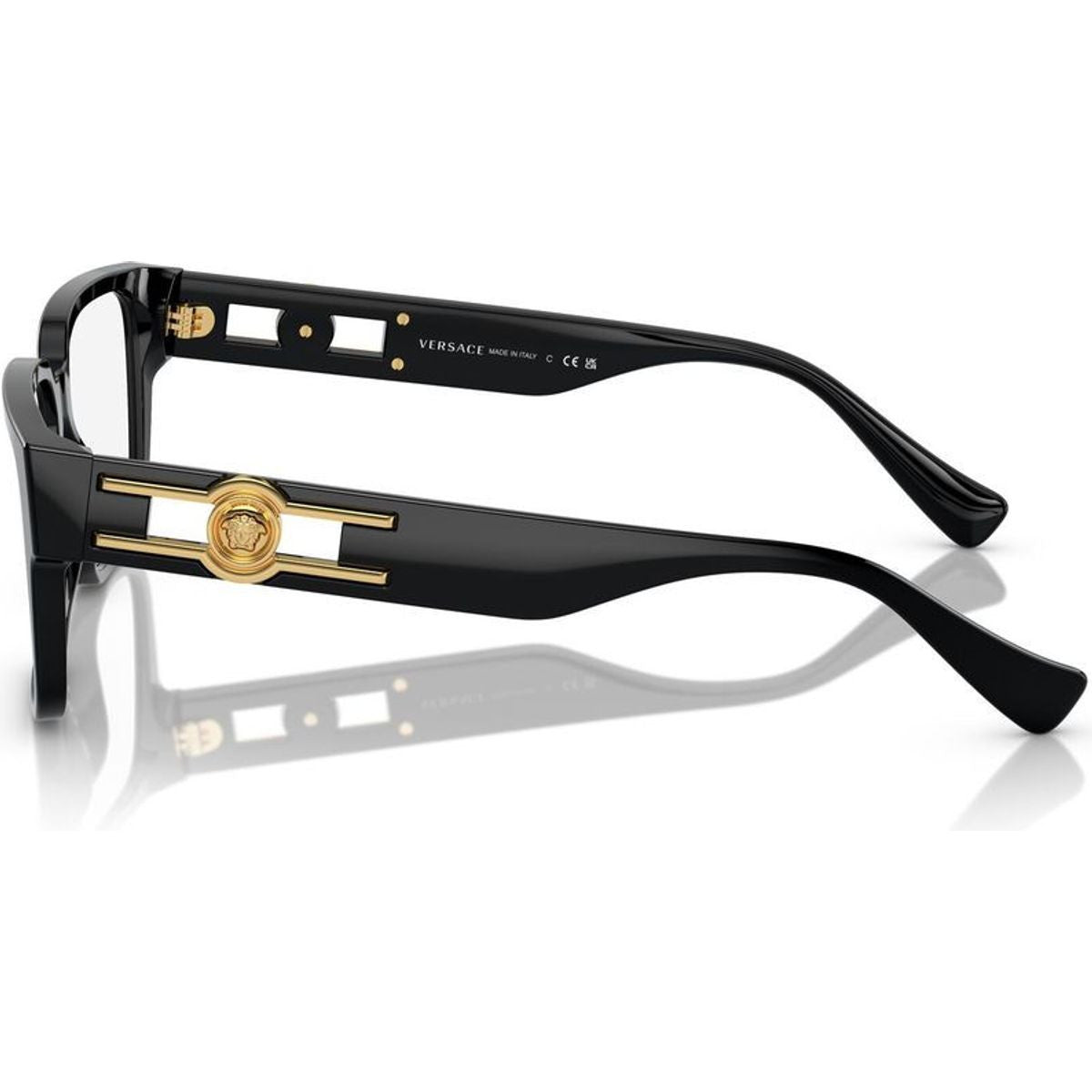 VE3346, Black/Clear Lenses 55 Eye Size