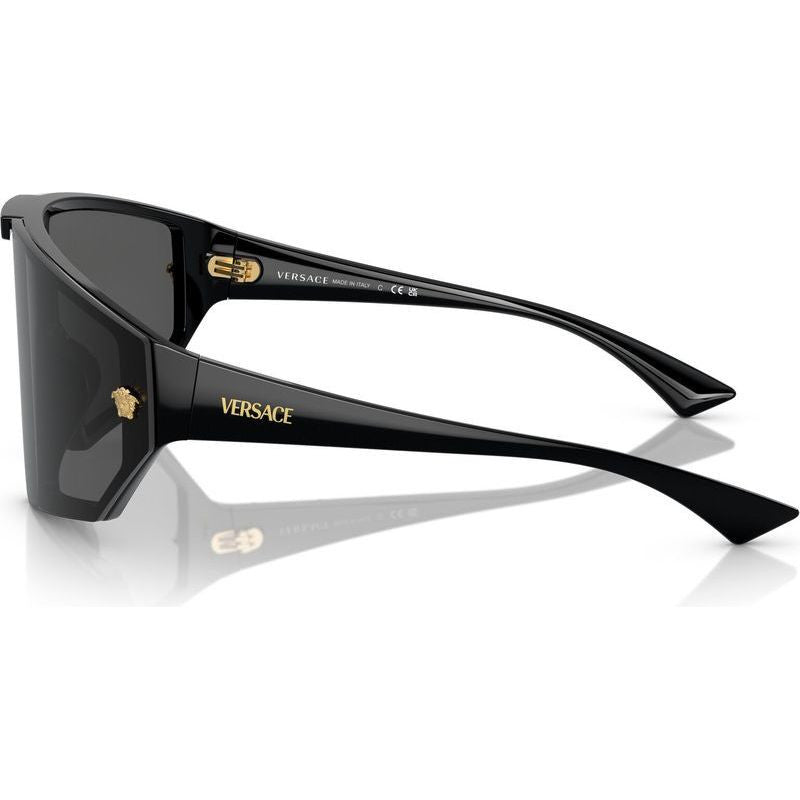 VE4461, Black/Dark Grey and Gold Mirror Lenses