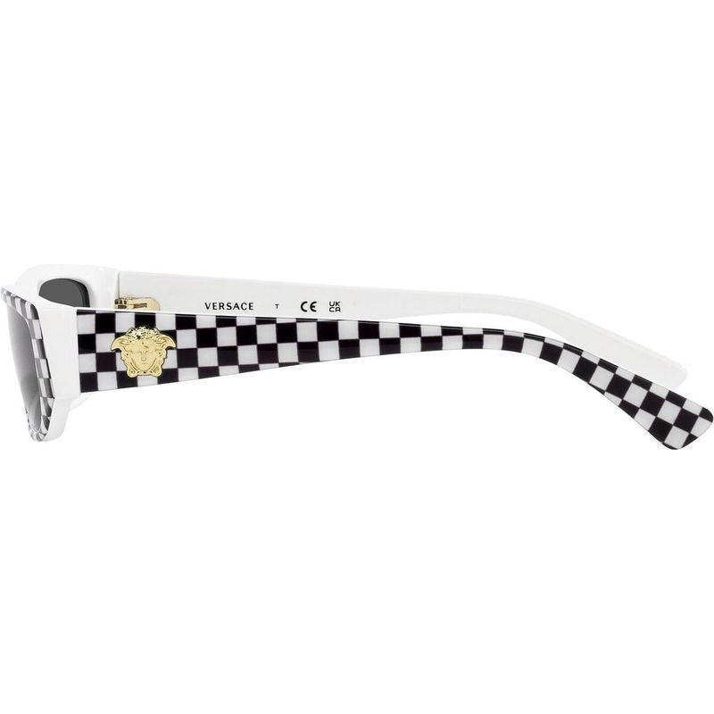 VK4002U, White Black Chess/Dark Grey Lenses