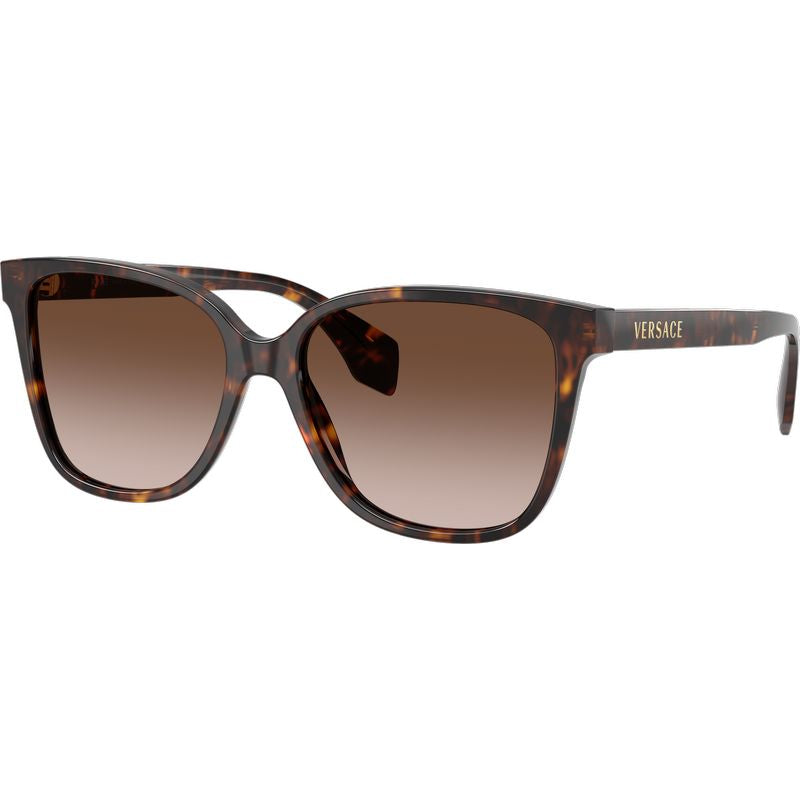 Versace VE4523 Dark Havana Brown Gradient Angle