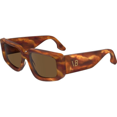 VB670S, Striped Blonde Havana/Brown Lenses