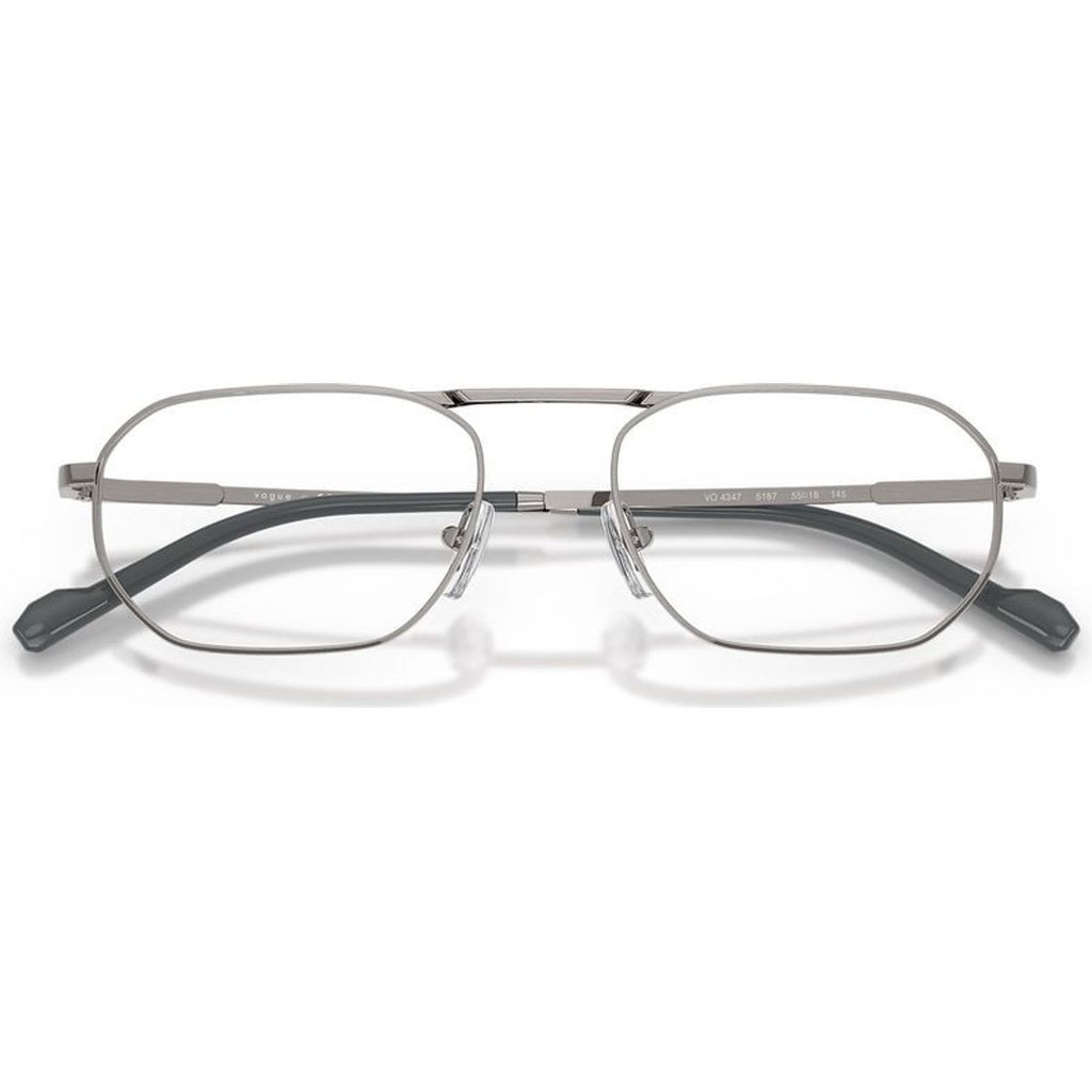 VO4347, Brushed Gunmetal/Clear Lenses 55 Eye Size