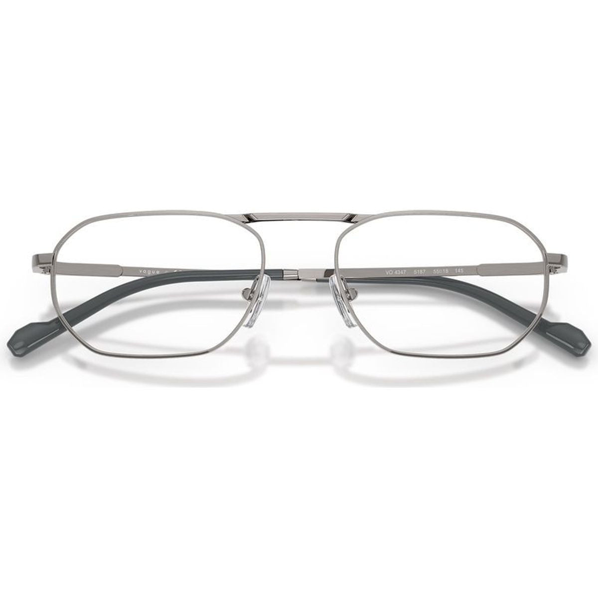 VO4347, Brushed Gunmetal/Clear Lenses 55 Eye Size