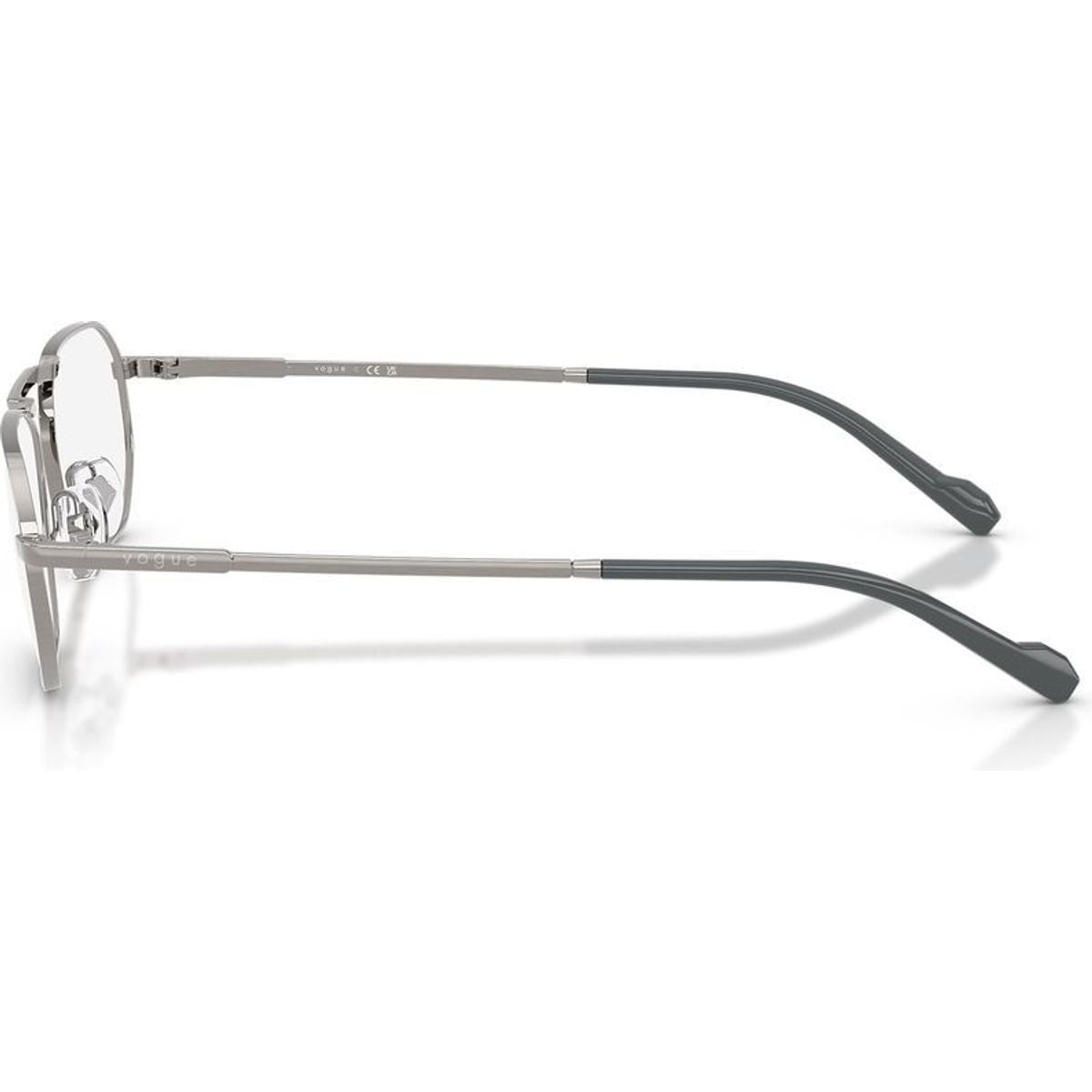 VO4347, Brushed Gunmetal/Clear Lenses 55 Eye Size