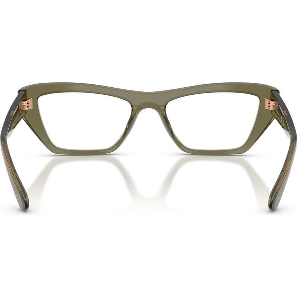 VO5701U, Transparent Olive Green/Clear Lenses 53 Eye Size