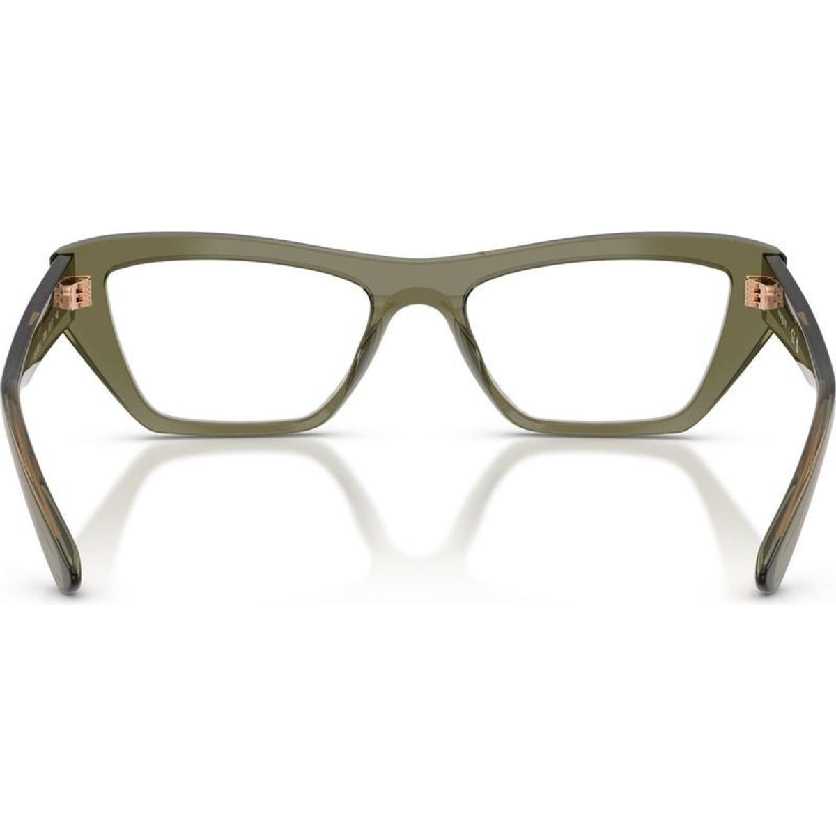 VO5701U, Transparent Olive Green/Clear Lenses 53 Eye Size