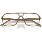 VO5709, Transparent Brown Heart/Clear Lenses 57 Eye Size
