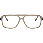 VO5709, Transparent Brown Heart/Clear Lenses 57 Eye Size