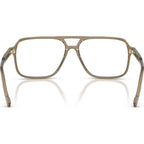 VO5709, Transparent Brown Heart/Clear Lenses 57 Eye Size