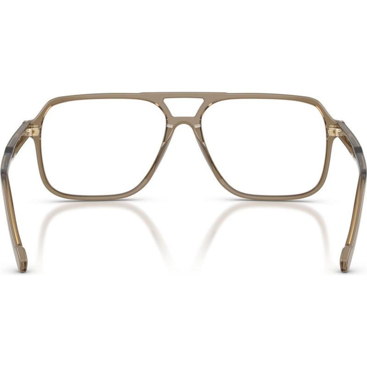 VO5709, Transparent Brown Heart/Clear Lenses 57 Eye Size
