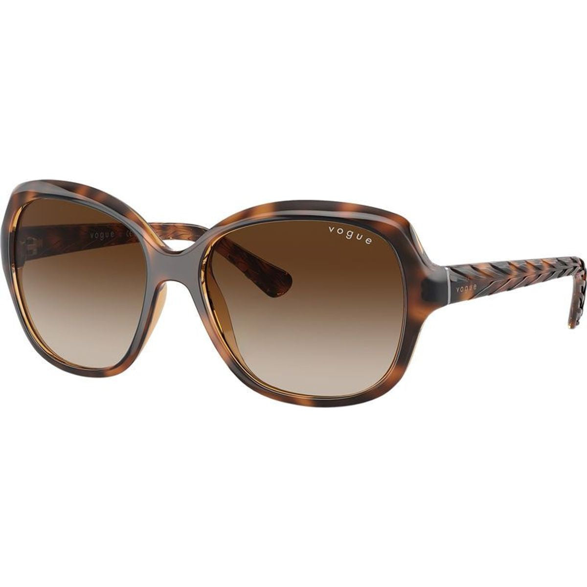 VO2871S, Striped Dark Havana/Brown Gradient Lenses