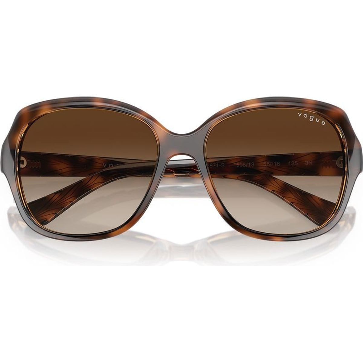 VO2871S, Striped Dark Havana/Brown Gradient Lenses