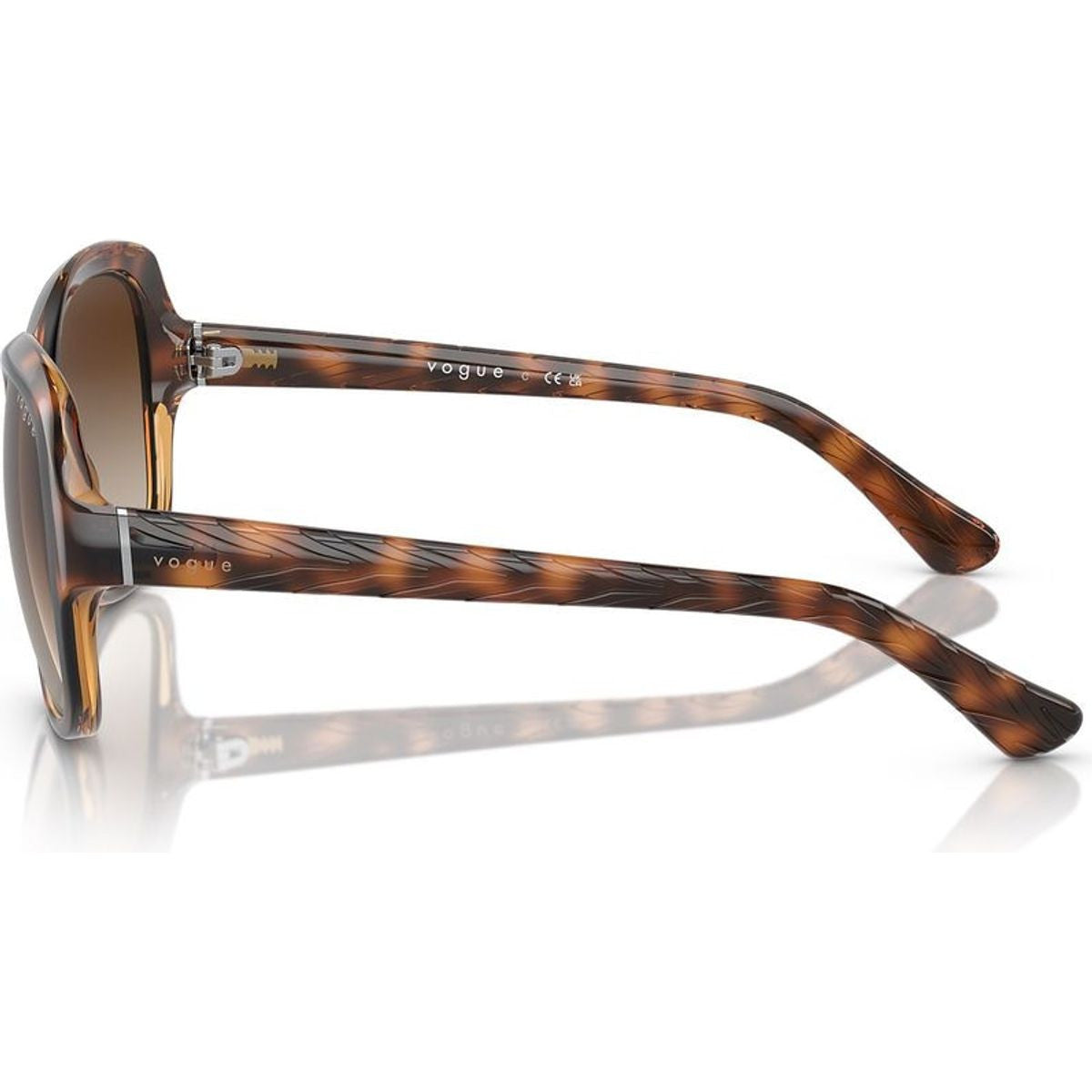 VO2871S, Striped Dark Havana/Brown Gradient Lenses