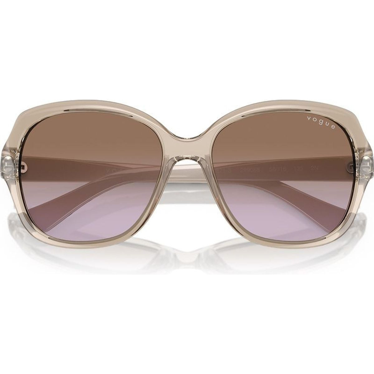 VO2871S, Transparent Light Brown/Brown Violet Gradient Lenses