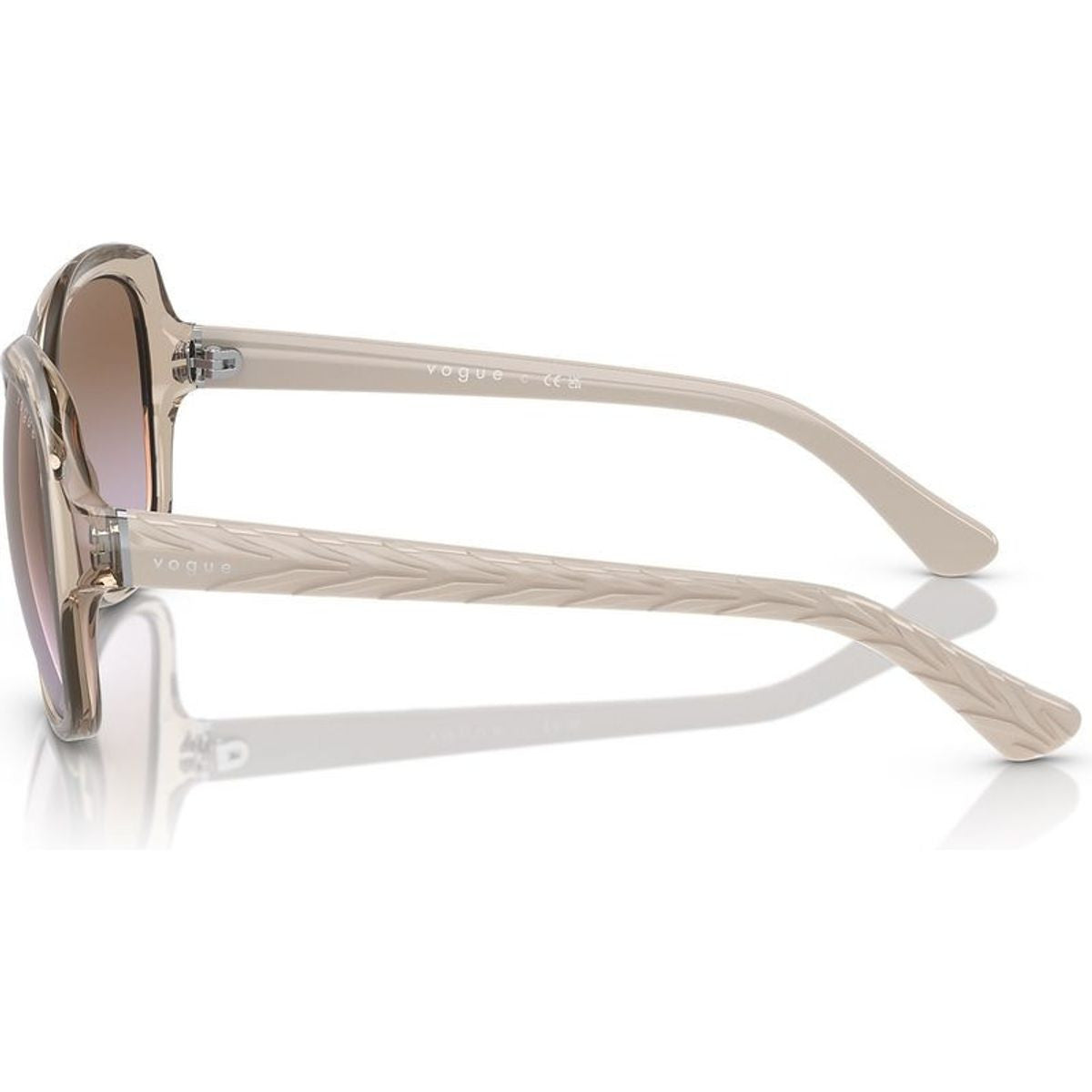 VO2871S, Transparent Light Brown/Brown Violet Gradient Lenses
