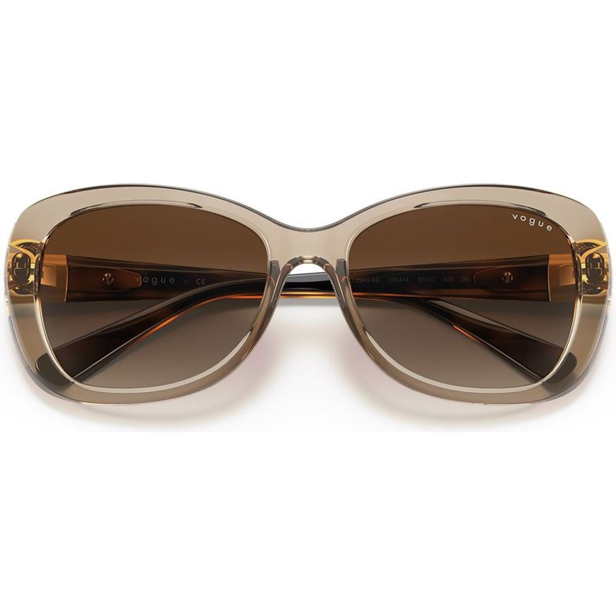 VO2943SB, Transparent Light Brown/Brown Gradient Lenses