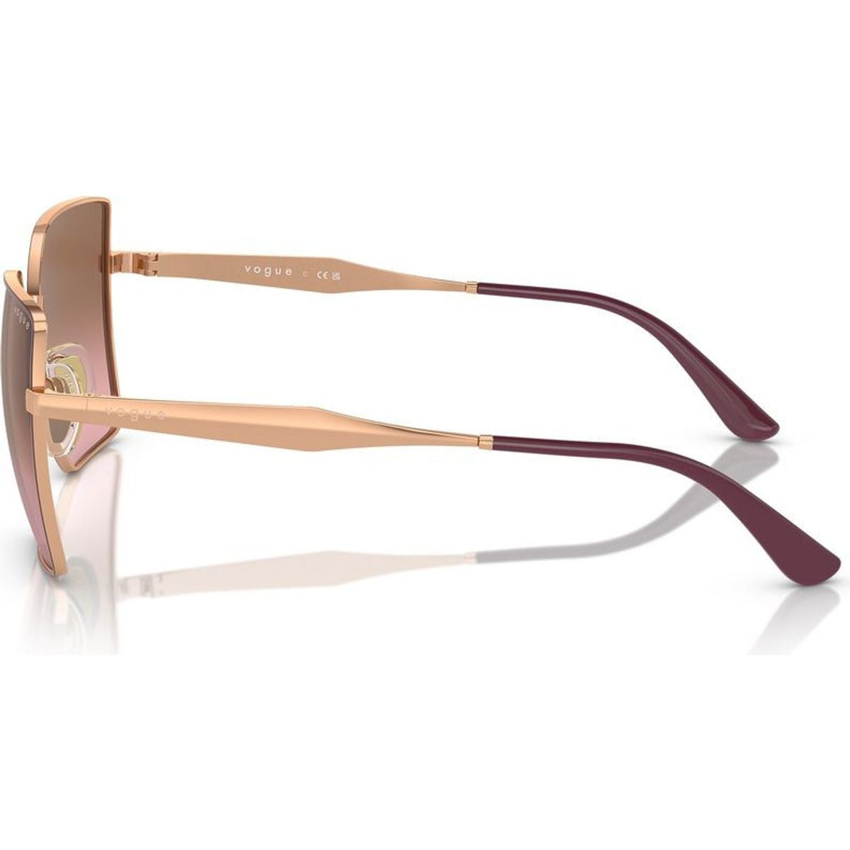 VO4284S, Top Bordeaux and Rose Gold/Brown Pink Gradient Lenses