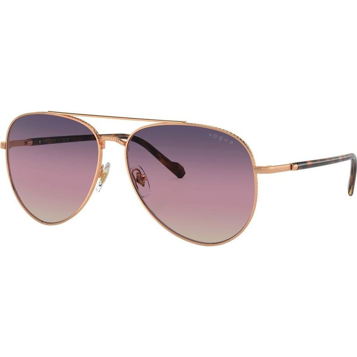 VO4290S, Rose Gold/Brown Violet Blue Trigradient Lenses