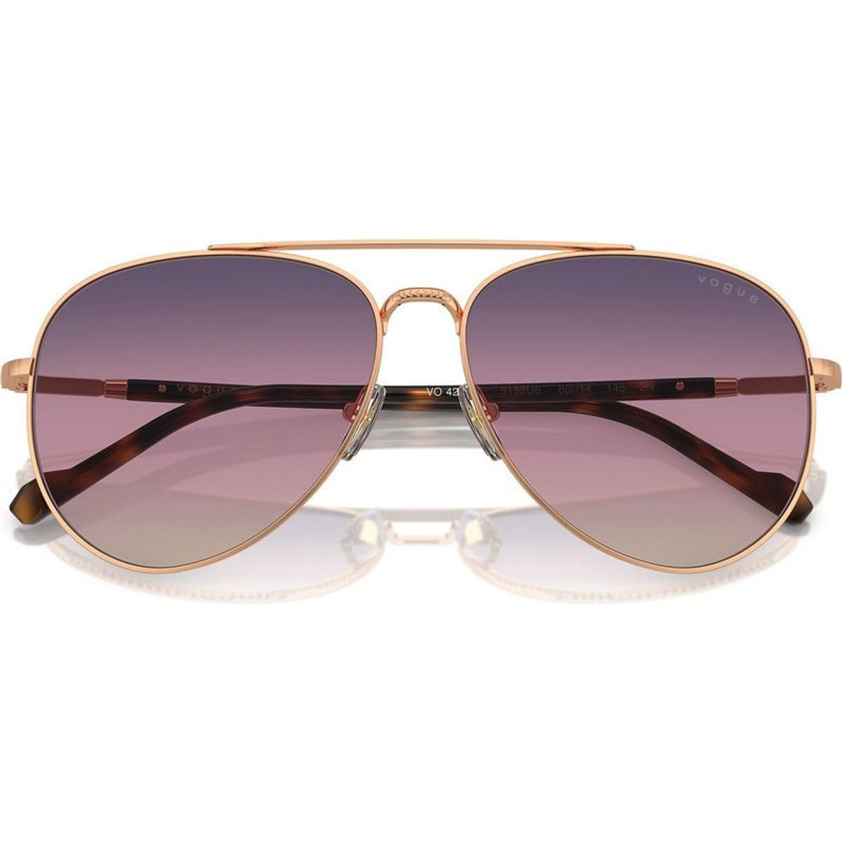 VO4290S, Rose Gold/Brown Violet Blue Trigradient Lenses