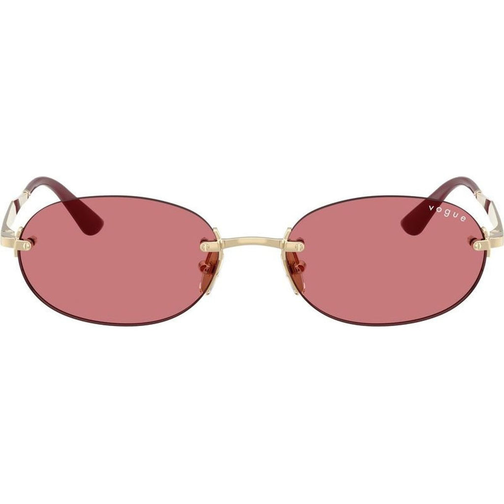 VO4342S, Pale Gold/Red Lenses