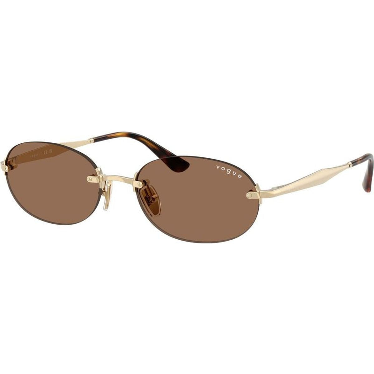 VO4342S, Pale Gold/Dark Brown Lenses